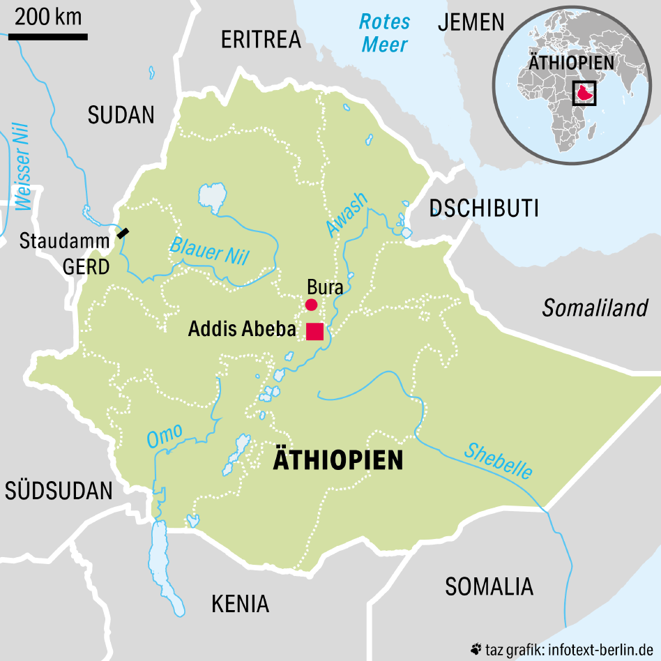 Äthiopien Karte2